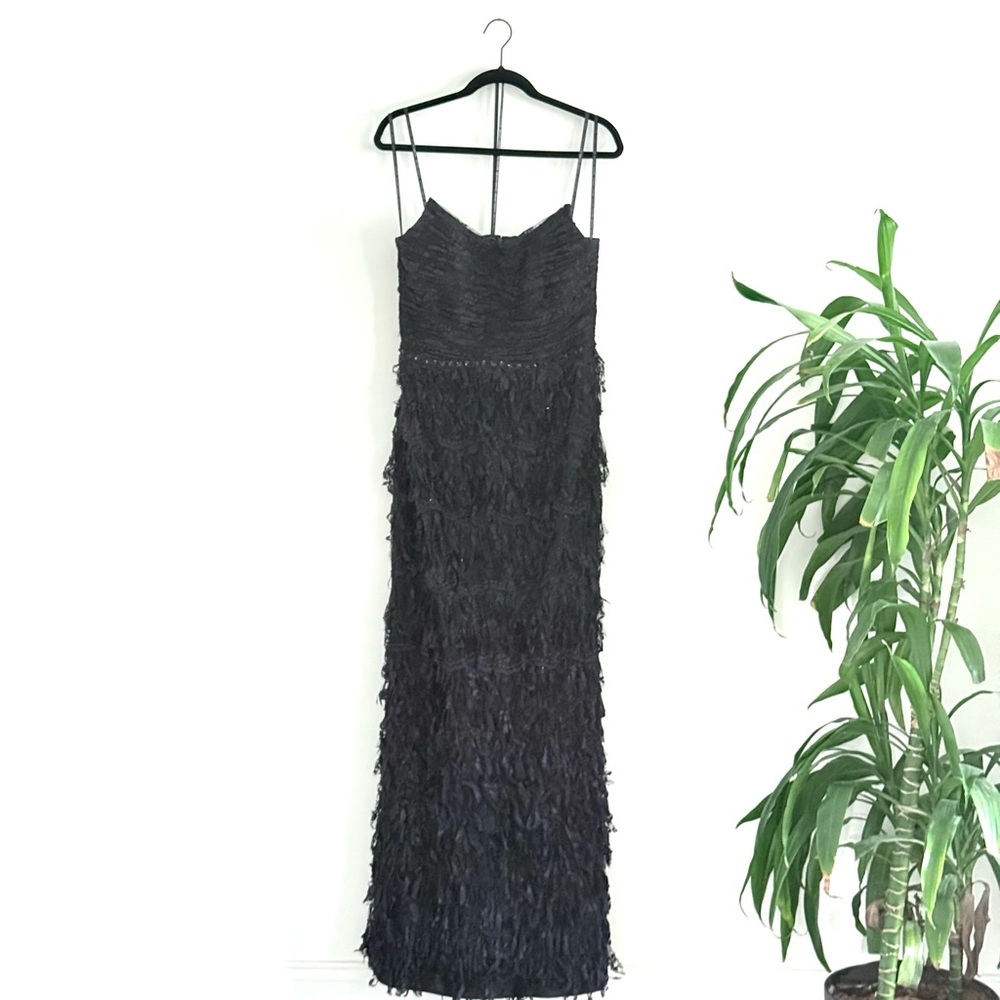 Daymor Couture Black Lace Evening Gown Size 10 Formal Mother of the Bride